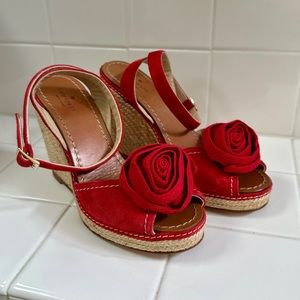 Kate Spade NY Brit Suede Rosette Espadrille size 8